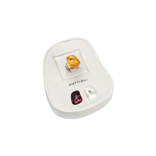 Accedi alla scheda di Mattioli ANELLO PUZZLE IN ORO ROSA CON 3 ELEMENTI MADREPERLA INTERCAMBIABILI - MAN054R013/14