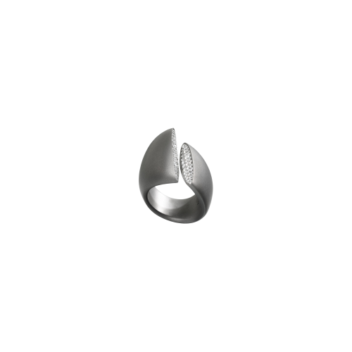 Accedi alla scheda di Vhernier ANELLO ECLISSE MIDI IN TITANIO E DIAMANTI - TG1138A0001