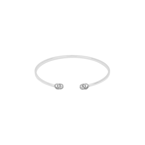Accedi alla scheda di Gucci BRACCIALE RIGIDO GG RUNNING IN ORO BIANCO CON DIAMANTI - YBA481662002 - YBA4816620020