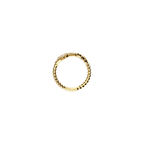 Accedi al prodotto correlato Bartorelli Italian Jewels ANELLO STELLE IN ORO ROSA E DIAMANTI BIANCHI , GAMBO INTRECCIATO - VR26350DP