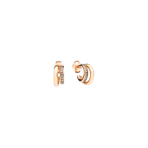 Accedi alla scheda di Pomellato ORECCHINI ICONICA IN ORO ROSA E DIAMANTI BROWN - POB8111O7000DBR00 - POB8111O7000DBR00