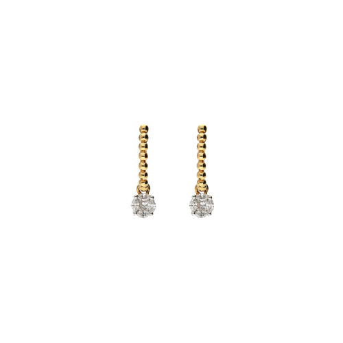 Accedi alla scheda di Bartorelli Italian Jewels ORECCHINI A CERCHIETTO PALLINE CON PENDENTE DIAMANTI - VE27072DP