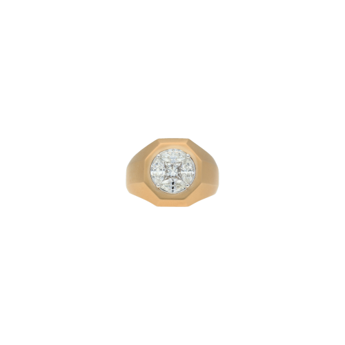 Accedi alla scheda di Bartorelli Italian Jewels ANELLO OCTAGON IN ORO ROSA SATINATO E DIAMANTI BIANCHI - VR26418DPS