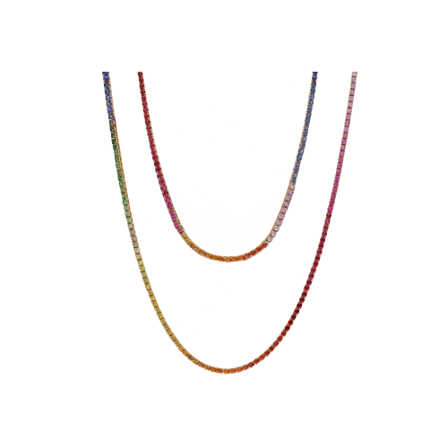 Accedi alla scheda di Bartorelli Italian Jewels COLLANA TENNIS IN ORO ROSA CON ZAFFIRI MULTICOLOR - VN00628SX90P