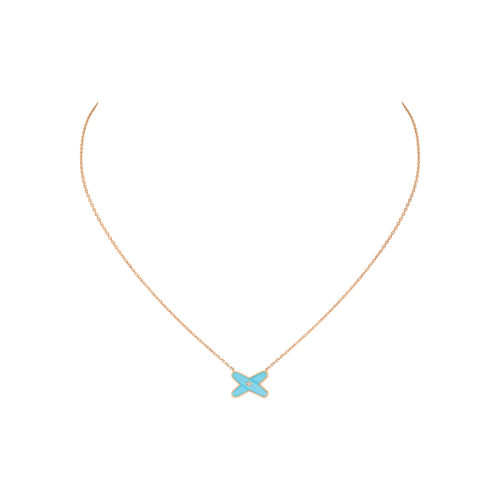 Accedi alla scheda di Chaumet CHAUMET - COLLANA JEUX DE LIENS IN ORO ROSA CON DIAMANTE E TURCHESE - 082932 - 082932