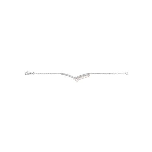 Accedi alla scheda di Chaumet CHUMET - BRACCIALE JOSEPHINE AIGRETTE IN ORO BIANCO, DIAMANTI E PERLE - 083295 - 083295