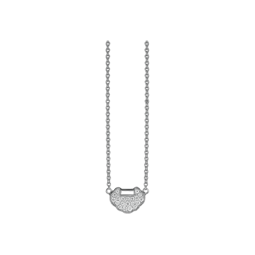 Accedi alla scheda di Qeelin COLLANA PETITE YU YI IN ORO BIANCO CON DIAMANTI - YY-050-FPNL-WGD - YY-050-FPNL-WGD