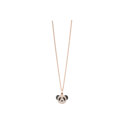 Accedi al prodotto correlato Qeelin COLLANA PETITE BO BO IN ORO ROSA CON DIAMANTI BIANCHI E DIAMANTI NERI - BBF-NL0011A-RGDBD - BBF-NL0011A-RGDBD