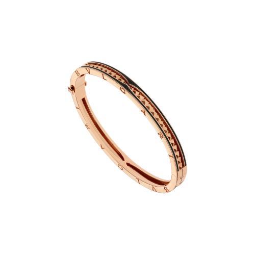 Accedi alla scheda di Bulgari BRACCIALE B.ZERO 1 ROCK IN ORO ROSA 18 KT CON PROFILI IN CERAMICA NERA E SPIRALE CON BORCHIE - BR858864 - BR858864