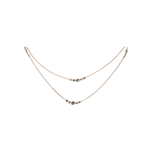 Accedi alla scheda di Bartorelli Italian Jewels COLLANA DOPPIO GIRO IN ORO ROSA CON DIAMANTI BROWN - C065/6-DB