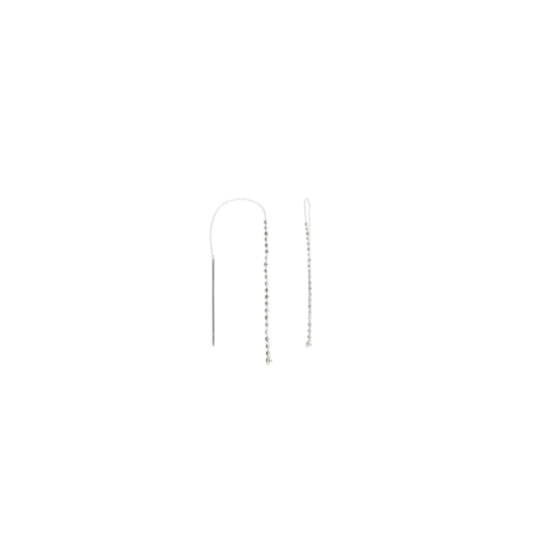 Accedi alla scheda di Bartorelli Italian Jewels ORECCHINI A CATENA MORBIDA PENDENTI IN ORO BIANCO CON DIAMANTI GRIGI - ORP340/5