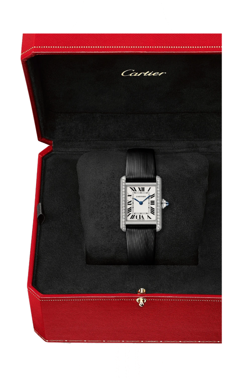 Accedi alla scheda di Cartier TANK MUST DE CARTIER, MODELLO PICCOLO, ACCIAIO, DIAMANTI,  QUARZO - W4TA0031