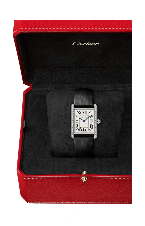 Accedi alla scheda di Cartier TANK MUST DE CARTIER, MODELLO GRANDE, ACCIAIO, DIAMANTI, QUARZO - W4TA0030