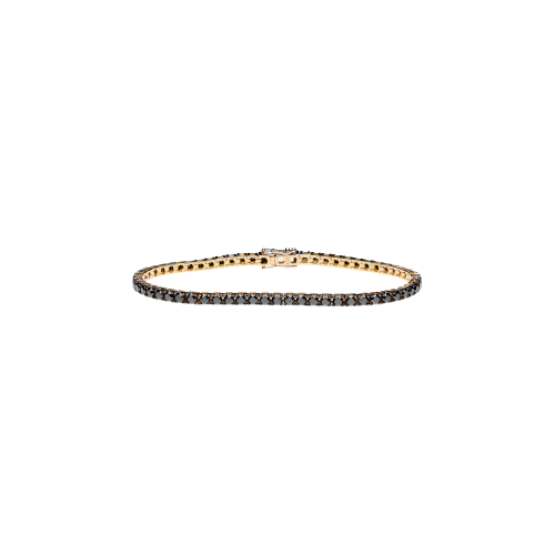 Accedi alla scheda di Bartorelli Italian Jewels BRACCIALE TENNIS IN ORO ROSA CON DIAMANTI NERI - 329-L1051-F-U