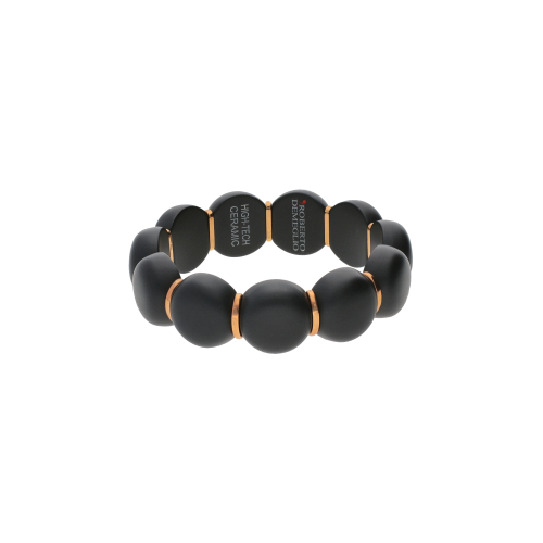 Accedi alla scheda di Roberto Demeglio BRACCIALE AURA DAMA MEDIO IN CERAMICA NERA SATINATA E BARRETTE IN CERAMICA ROSA - AU9D4MRBNS
