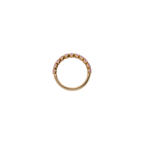 Accedi alla scheda di Bartorelli Italian Jewels ANELLO VERETTA A MEZZO GIRO IN ORO ROSA E ZAFFIRI ROSA - FA1116R009