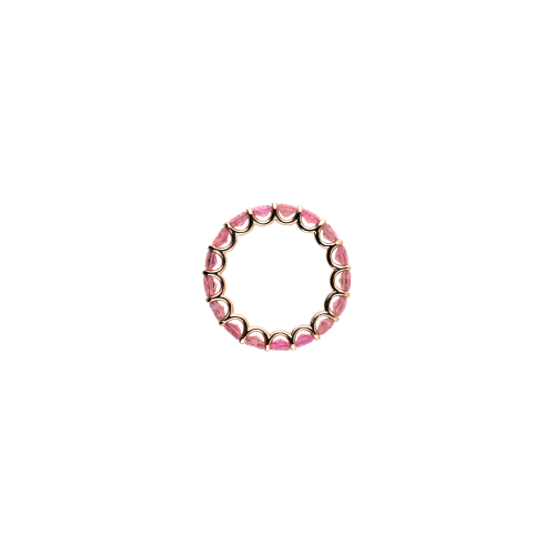 Accedi alla scheda di Bartorelli Italian Jewels ANELLO VERETTA A GIRO INTERO RAINBOW IN ORO ROSA E ZAFFIRI ROSA - KR1089/PT