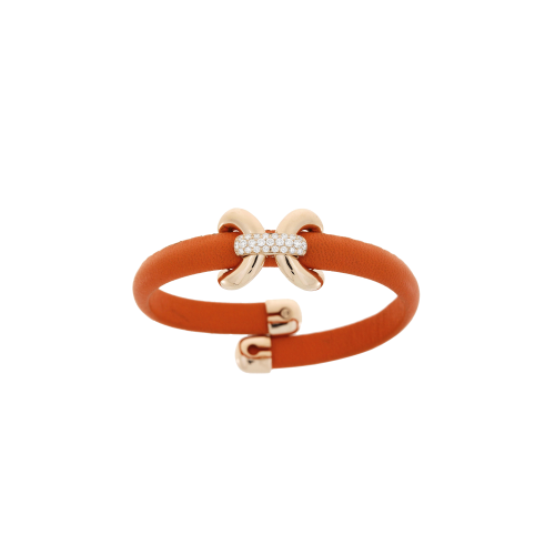 Accedi alla scheda di Bartorelli Italian Jewels BRACCIALE IN PELLE ARANCIO CON ELEMENTI IN ORO ROSA E DIAMANTI - 1PU0032112/2