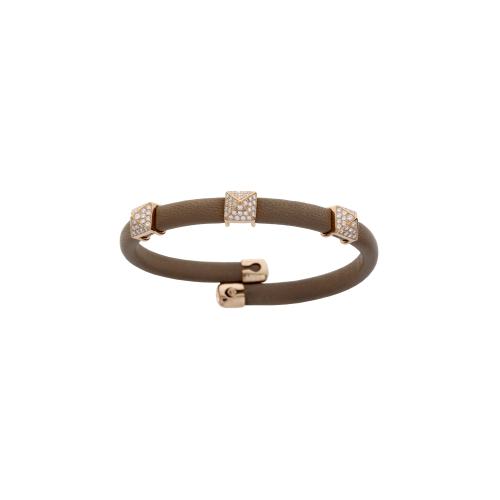 Accedi alla scheda di Bartorelli Italian Jewels BRACCIALE IN PELLE BEIGE CON ELEMENTI IN ORO ROSA E DIAMANTI - 1PU0032026/8