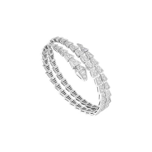 Accedi alla scheda di Bulgari BRACCIALE SERPENTI VIPER A DOPPIA SPIRALE IN ORO BIANCO FULL PAV&Egrave; DI DIAMANTI - BR858795 - BR860199