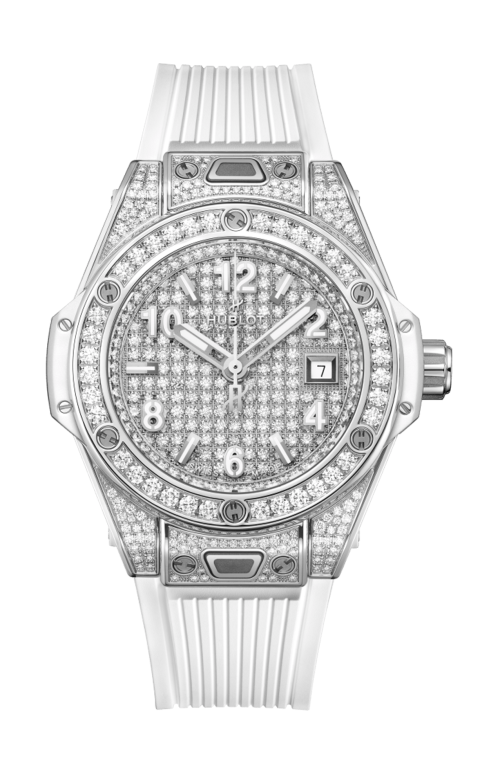Accedi alla scheda di Hublot BIG BANG ONE CLICK STEEL WHITE FULL PAV&Eacute; 33 MM - 485.SE.9000.RW.1604