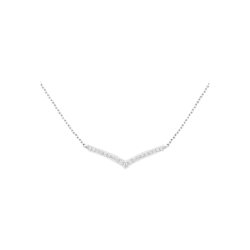 Accedi alla scheda di Chaumet CHAUMET - COLLANA JOS&Eacute;PHINE AIGRETTE IN ORO BIANCO CON DIAMANTI - 084965 - 084965