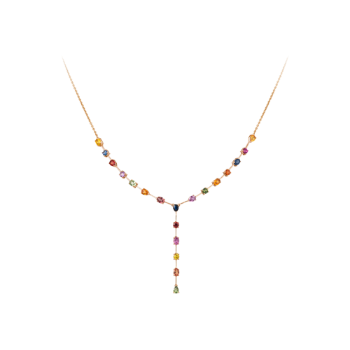 Accedi alla scheda di Bartorelli Italian Jewels COLLANA IN ORO ROSA CON ZAFFIRI MULTICOLOR - AN2946/MCS