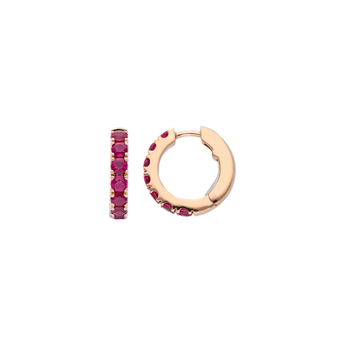 Accedi alla scheda di Bartorelli Italian Jewels ORECCHINI CERCHIETTO IN ORO ROSA E RUBINI - VE28699RUPS