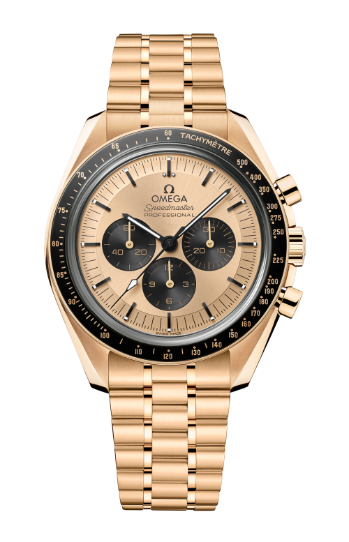 Accedi alla scheda di Omega SPEEDMASTER MOONWATCH PROFESSIONAL 42 MM, ORO MOONSHINE&trade; SU ORO MOONSHINE&trade; - 310.60.42.50.99.002