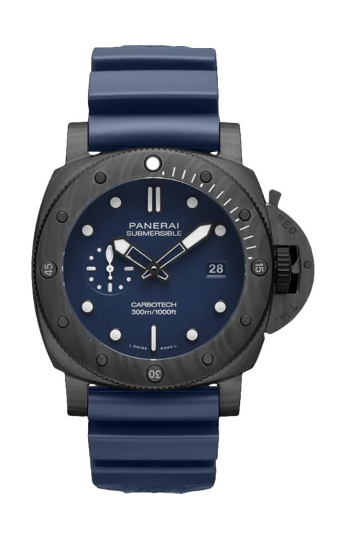 Accedi al prodotto correlato Panerai SUBMERSIBLE QUARANTAQUATTRO CARBOTECH&trade; BLU ABISSO - PAM01597