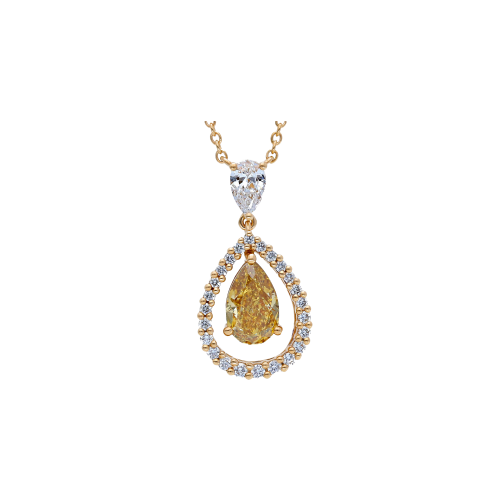 Accedi alla scheda di Bartorelli Italian Jewels COLLANA IN ORO ROSA CON DIAMANTE FANCY YELLOW E DIAMANTI BIANCHI - VNH01874DDYP