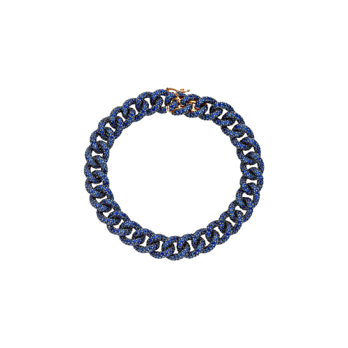 Accedi alla scheda di Bartorelli Italian Jewels BRACCIALE GROUMETTE IN ORO ROSA FULL PAV&Eacute; DI ZAFFIRI BLU - VB20048SBLP