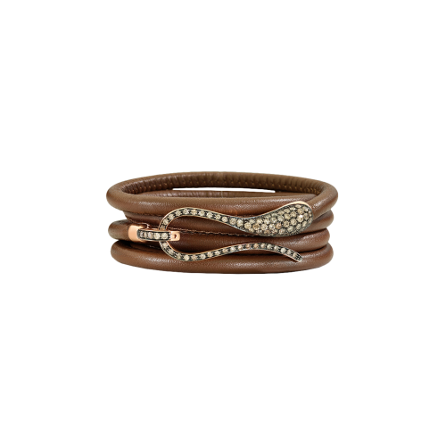 Accedi al prodotto correlato Dada Arrigoni BRACCIALE ELIKA IN PELLE CON CHIUSURA IN ORO ROSA E PAV&Eacute; DI DIAMANTI BROWN - DEK03BRRNDWXM