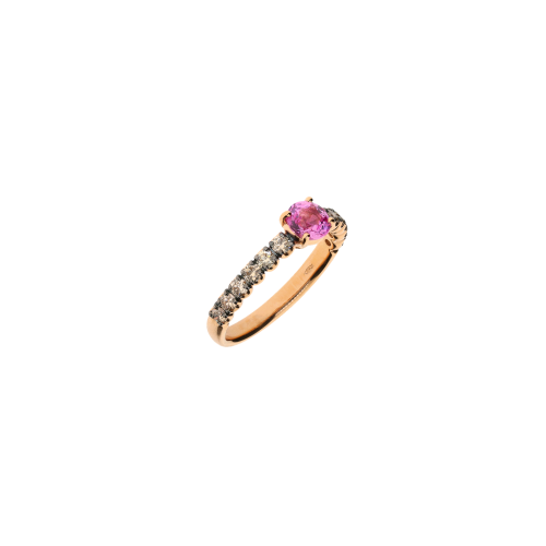 Accedi alla scheda di Bartorelli Italian Jewels ANELLO IN ORO ROSA CON ZAFFIRO ROSA E DIAMANTI BROWN TAGLIO BRILLANTE - FA1141R008002N