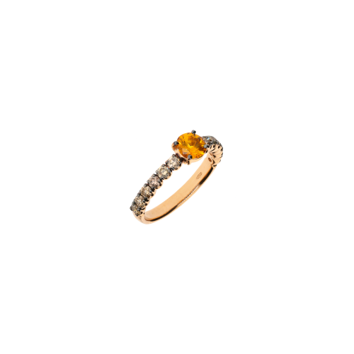 Accedi al prodotto correlato Bartorelli Italian Jewels ANELLO IN ORO ROSA CON ZAFFIRO ARANCIO E DIAMANTI BROWN - FA1143R023002N