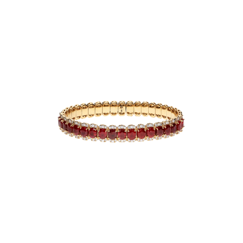 Accedi alla scheda di Bartorelli Italian Jewels BRACCIALE RIGIDO IN ORO ROSA CON DIAMANTI  E RUBINI - 1PU0032191/7