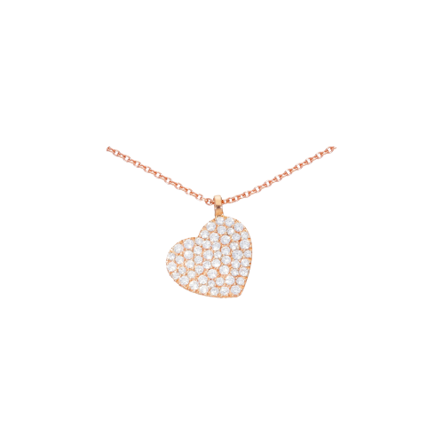 Accedi al prodotto correlato Bartorelli Italian Jewels COLLANA IN ORO ROSA CON CUORE PAVE' DI DIAMANTI BIANCHI - VP24881DPS