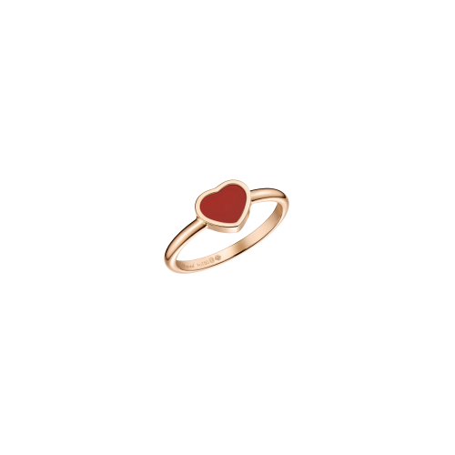Accedi alla scheda di Chopard CHOPARD - ANELLO MY HAPPY HEARTS IN ORO ROSA ETICO, CORNIOLA - 82A086-5810 - 82A086