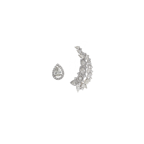 Accedi alla scheda di Bartorelli Italian Jewels ORECCHINI ASIMMETRICI IN ORO BIANCO CON DIAMANTI - 171-2346-MOD