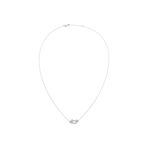 Accedi alla scheda di Fred COLLANA FORCE 10 MODELLO PICCOLO IN ORO BIANCO CON DIAMANTI - 7B0281