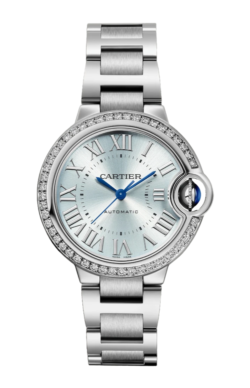 Accedi alla scheda di Cartier BALLON BLEU DE CARTIER 33 MM, AUTOMATICO, ACCIAIO, DIAMANTI - W4BB0028