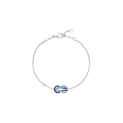 Accedi alla scheda di Fred BRACCIALE CHANCE INFINIE IN ORO BIANCO CON TOPAZI, ZAFFIRI BLU E DIAMANTI, MODELLO MEDIO - 6B1193 - 6B1193