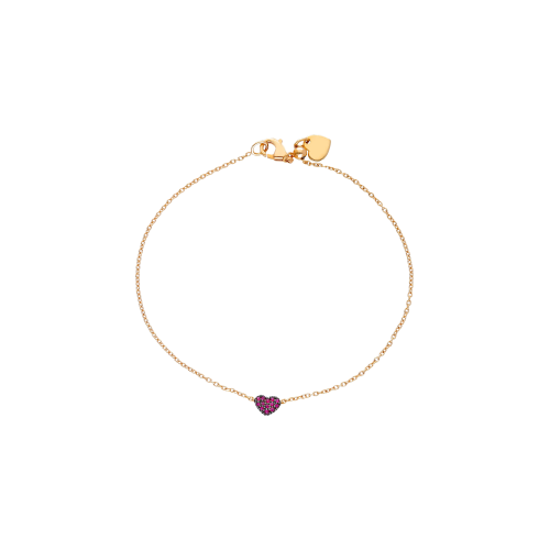 Accedi alla scheda di Bartorelli Italian Jewels BRACCIALE IN ORO ROSA CON CUORE IN PAV&Eacute; DI RUBINI - 222924