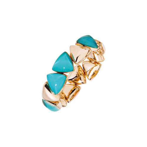 Accedi alla scheda di Vhernier BRACCIALE FRECCIA IN ORO ROSA 18K, TURCHESE E CRISTALLO DI ROCCA - 001401BR200