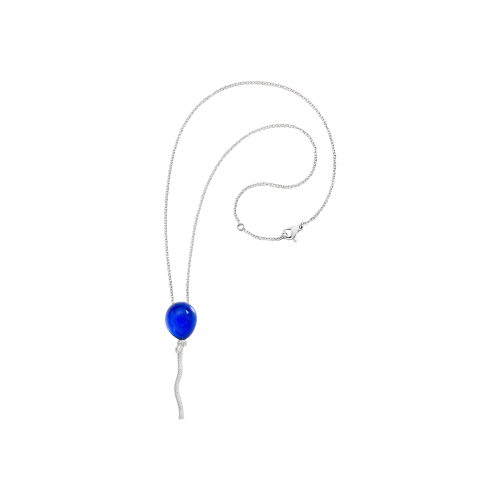 Accedi alla scheda di Vhernier PENDENTE PALLONCINO IN ORO BIANCO RODIATO, DIAMANTI, LAPIS E CRISTALLO DI ROCCA - PG0786C0201