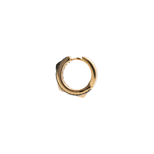 Accedi alla scheda di Bartorelli Italian Jewels ORECCHINI CERCHIO IN ORO ROSA FULL PAVE DIAMANTI NERI - VE29013DKP