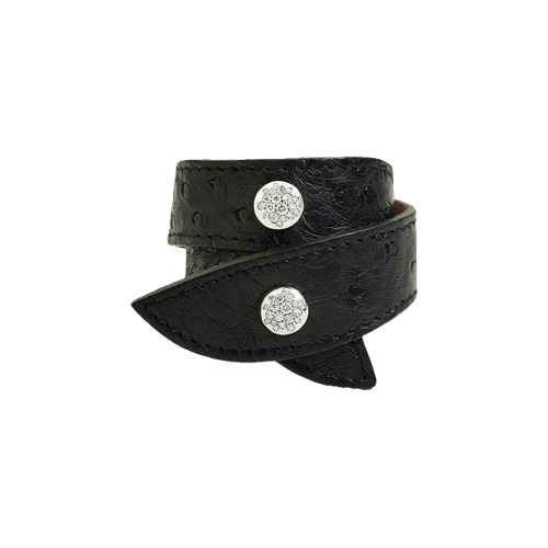 Accedi alla scheda di Dada Arrigoni BRACCIALE MANCHETTE GLAMOUR IN PELLE CON BORCHIE IN ORO BIANCO E DIAMANTI - DGL05BRBBDIKN - DGL05BRBBDIKN