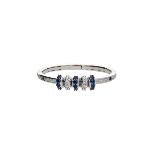 Accedi alla scheda di Bartorelli Italian Jewels BRACCIALE RIGIDO IN ORO BIANCO CON DIAMANTI E ZAFFIRI BLU - 1PU0032203/1