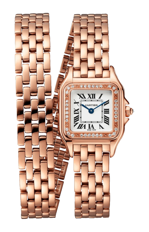 Accedi alla scheda di Cartier PANTH&Egrave;RE DE CARTIER MODELLO PICCOLO, ORO ROSA, DIAMANTI, QUARZO - WJPN0069