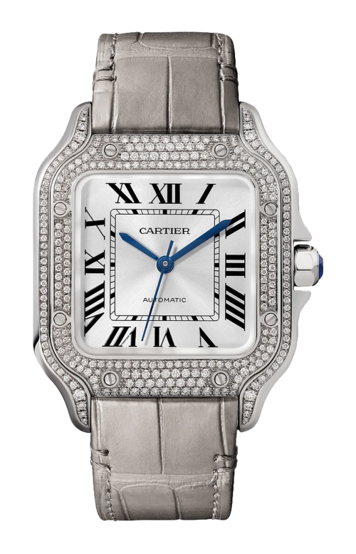 Accedi alla scheda di Cartier SANTOS DE CARTIER MODELLO, MEDIO, ORO BIANCO, DIAMANTI, AUTOMATICO - WJSA0014